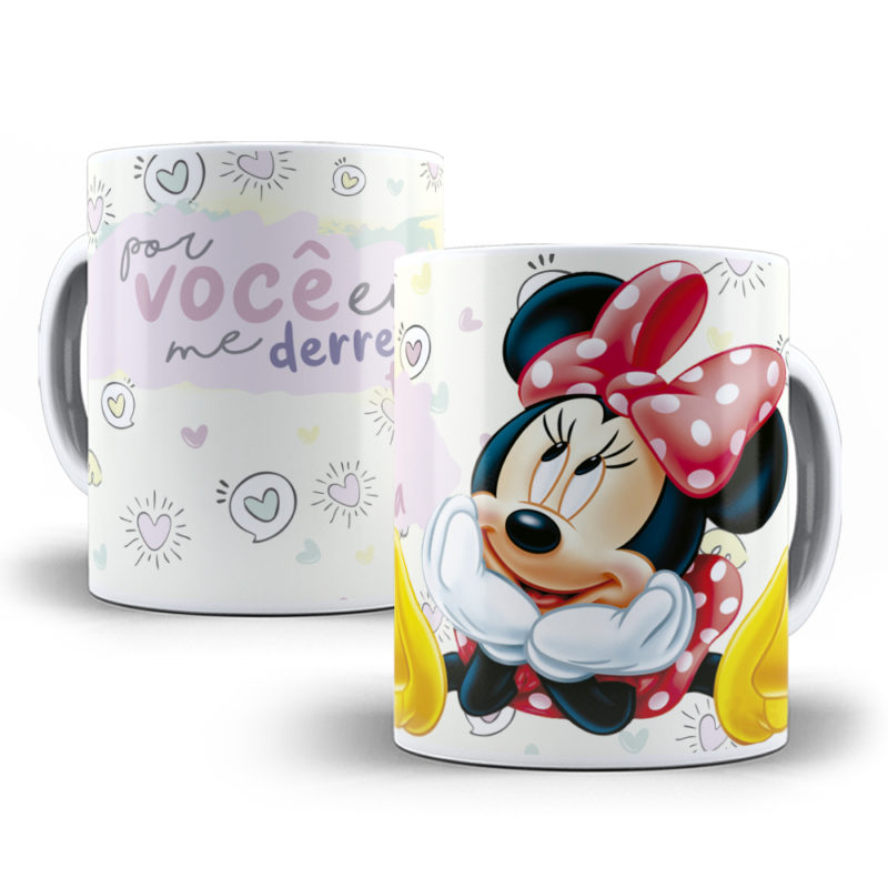 Caneca Personalizada Frase Minnie Por Voce Dia dos Namorados