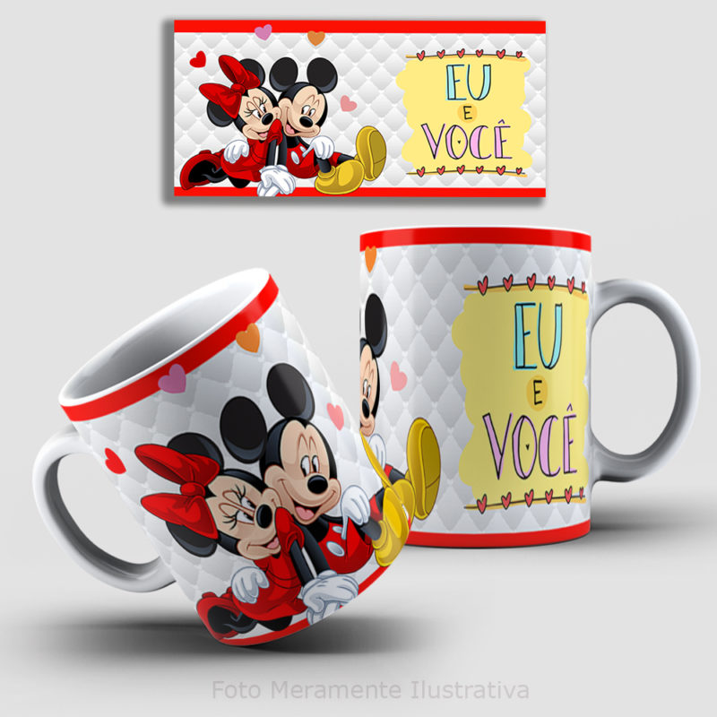 Caneca Personalizada Frase Eu e Voce Dia dos Namorados