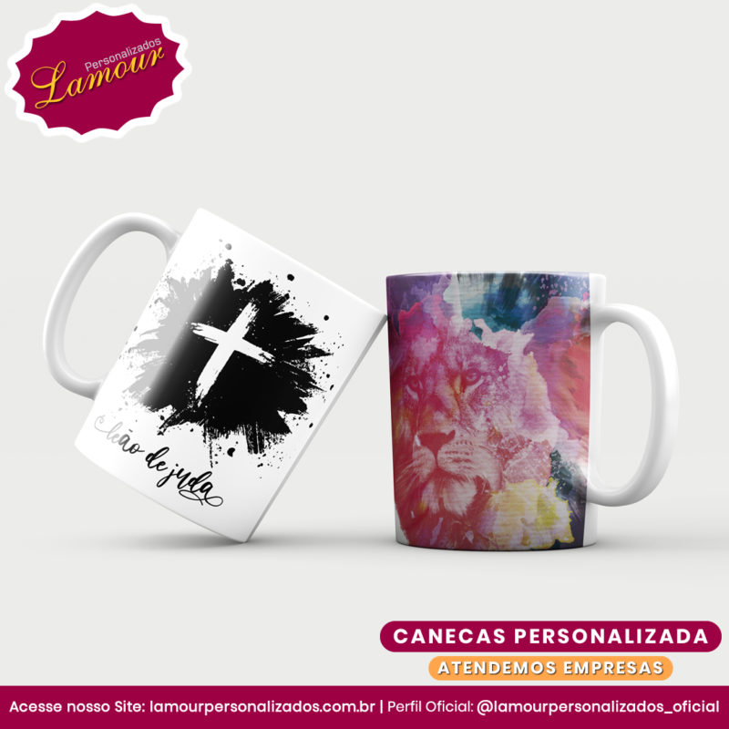 Caneca Personalizada Leão da Tribo de Judá 02